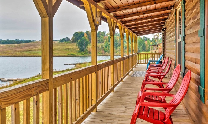 Cub Run Cabin | Cozy Lakefront Cabin w/ On-Site Waterfall & Hiking