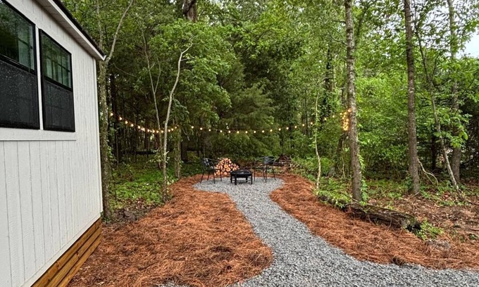 Columbus Cottage | Cozy little cottage tucked back into the woods