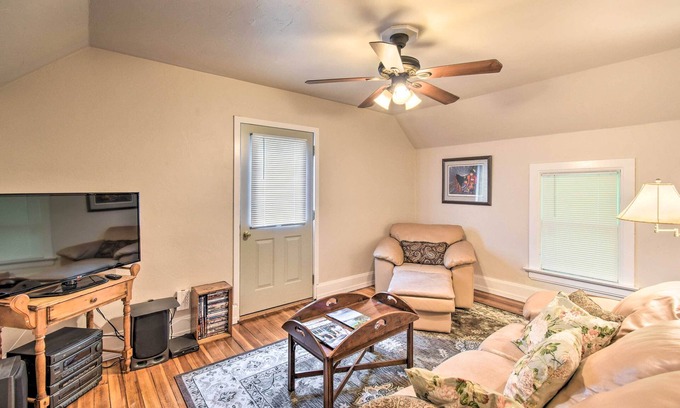 Elkhart Lake Apartment | Cozy Unit w/Patio: Walk to Dining, Lake Elkhart!