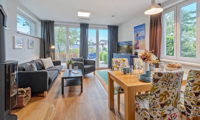 Quilitz House | Cozy vacation home in the countryside - with fireplace, terrace & view of the countryside