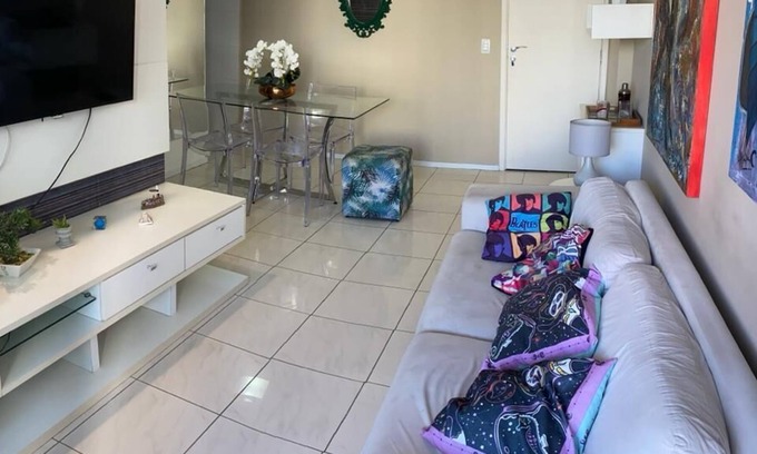 Boa Viagem Apartment | Cozy with east balcony and 3 min from the beach