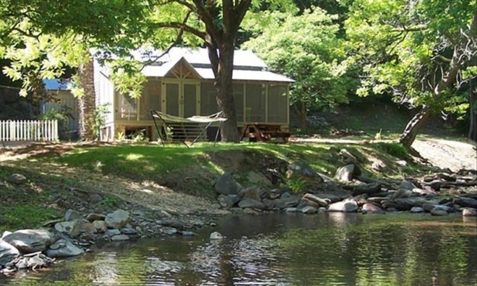 Chatsworth Cabin | Creekside Cabin on 40 Acres, F/P, Campfire, Trail by Creek