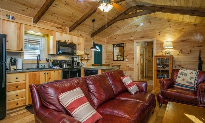Pisgah Forest House | Creekside Log Cabin | 2 Bed, 2 Bath