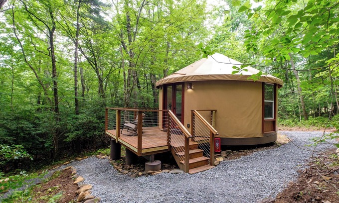 Balsam Grove Cabin | Creekside Yurt - The Whisperer