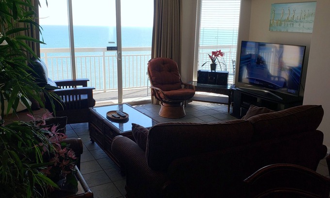 Crescent Beach Condo | Crescent Shores - Amenity Filled, Great Oceanfront Views from large balcony