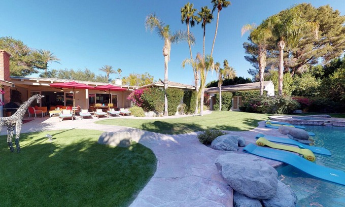 The Movie Colony House | Cuckoo`s Nest In Movie Colony - Pool-Waterfall-Spa with views from the pool!