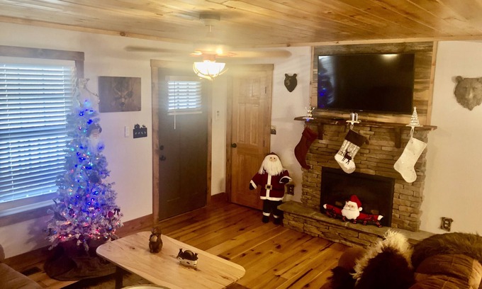 Graysville Cabin | Cute & Roomy 4/2 with Hot Tub, FP, Internet & More