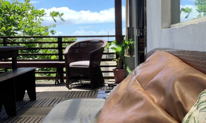 Itapoa Apartment | Deck with pool table near the sea, Itapoá-SC 3 bedrooms