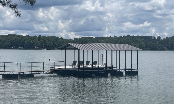 Reed Creek House | Deep water & private dock. Kayaks and paddle boards are provided.