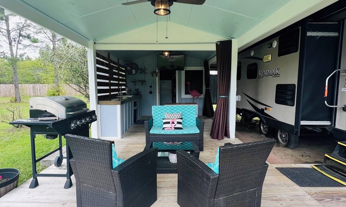 Foley House | Delightfully Tacky RV w/Outdoor Living Space