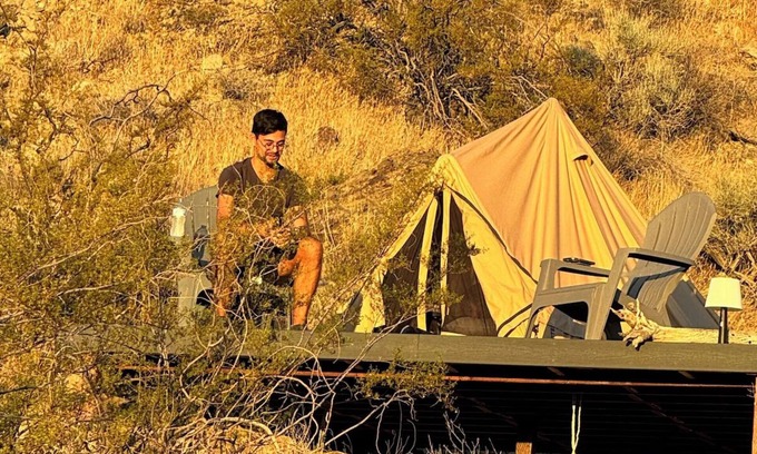 Nelson Apartment | Desert Den: Your Oasis For Two with Mountain Views