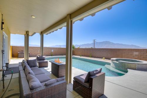 Desert Hot Springs House | Desert Escape 360 Mtn Views, Pool, Spa and Fire Pit