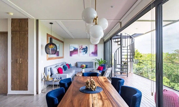 Ek Balam Village Apartment | Designer Penthouse | Jungle View + Private Pool