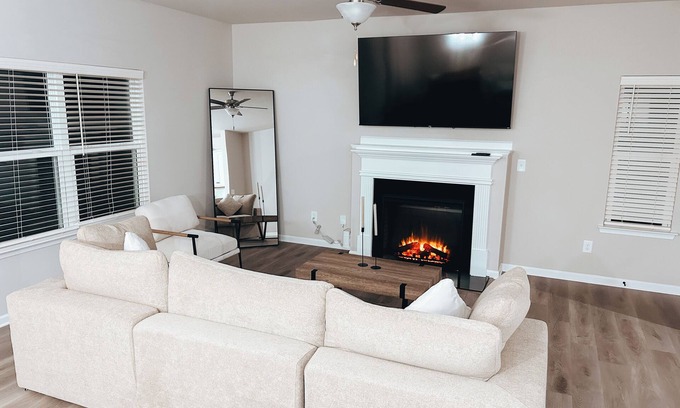 Charlotte House | [Discounted Monthly Rentals] 3BR, 2.5 BTH Retreat w/Fireplace