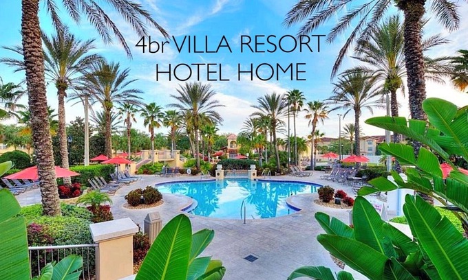 Wellington Villa | Disney Area Resort Hotel Home! Magical Villa! Free Parking! Waterpark! Pool!