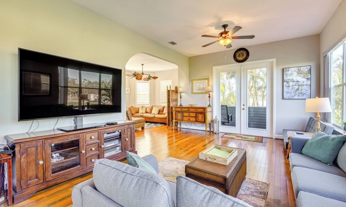 Palmetto House | Dock, Kayaks & On-Site Pond: Terra Ceia Home