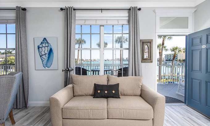 Clearwater Beach Condo | Dockside Duo-Two Side-by-Side Waterfront Condos! Views, Parking, Balcony, Pool!