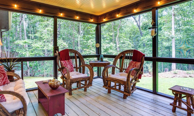 Dahlonega Cabin | Dog-Friendly Dahlonega Home w/Private Fire Pit!