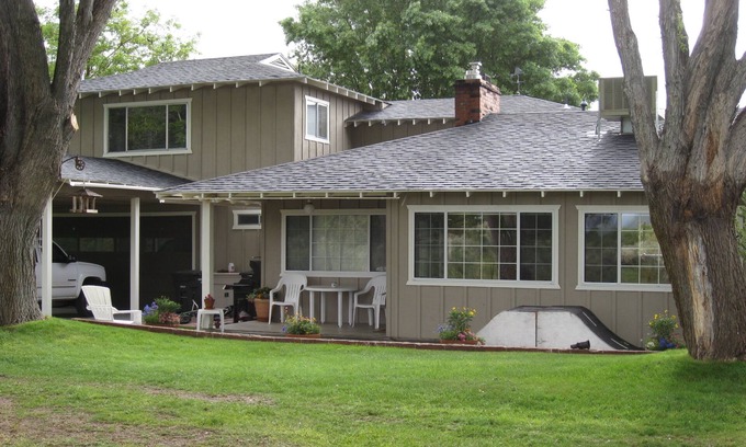 Bishop House | Downtown location with mountain views and rushing water