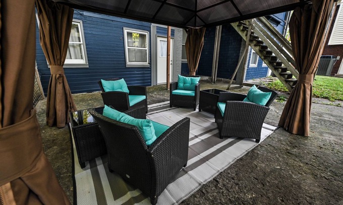 Atchison Apartment | Dual patios, Free Laundry Service, College steps, 2BR 1 BA