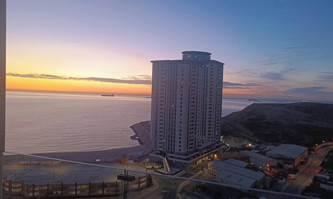 Gibraltar Apartment | E1 Studios, Sea & Beach Views, High Floor