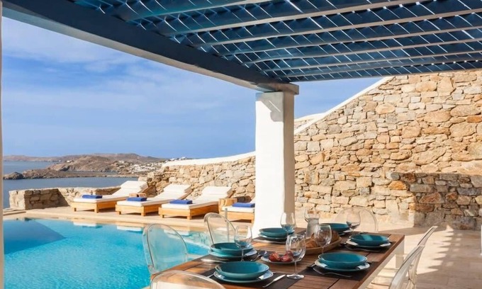 Mykonos Villa | Elegant Villa with Spacious Pool Area