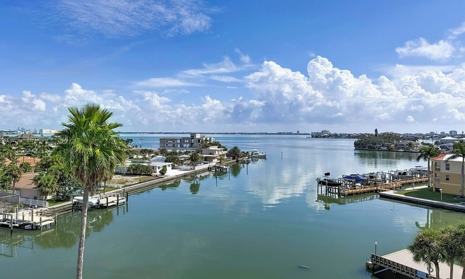 St. Pete Beach Condo | Elevate Your Stay | Renovated Penthouse & Views