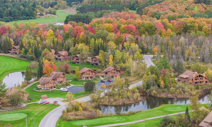 Bellaire Condo | Enjoy fall colors from this beautiful condo that sleeps 6!