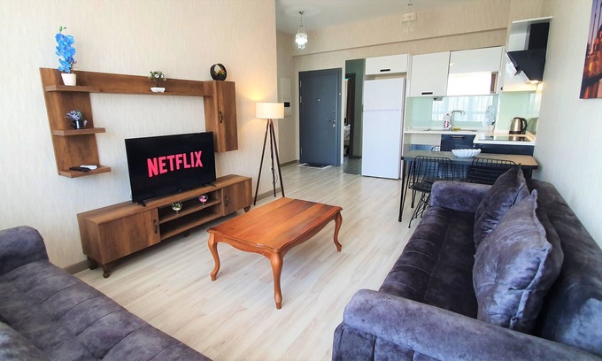 Kucukcekmece House | Entire 1+1 apartment with amazing view 16th floor