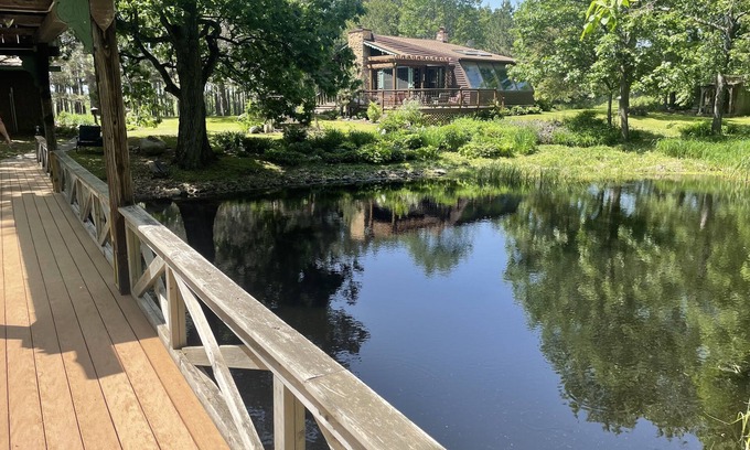 North Carlton Cabin | Escape to a Northwoods Cabin with private island!