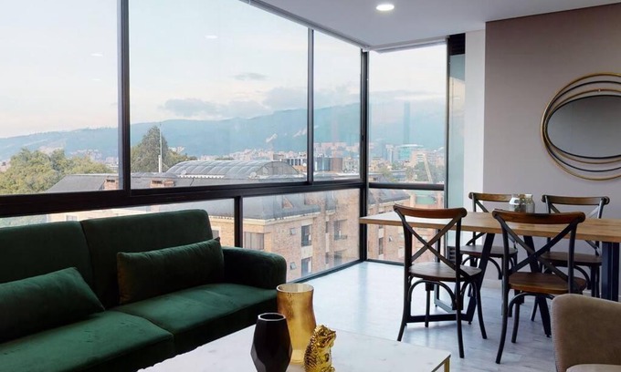Calle 100 Apartment | Espectacular apto con una vista espectacular