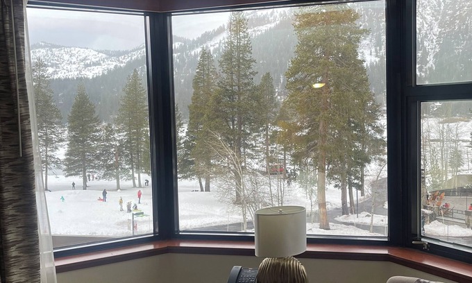 Olympic Valley Condo | Everline Resort and Spa Fireplace Suite Valley View