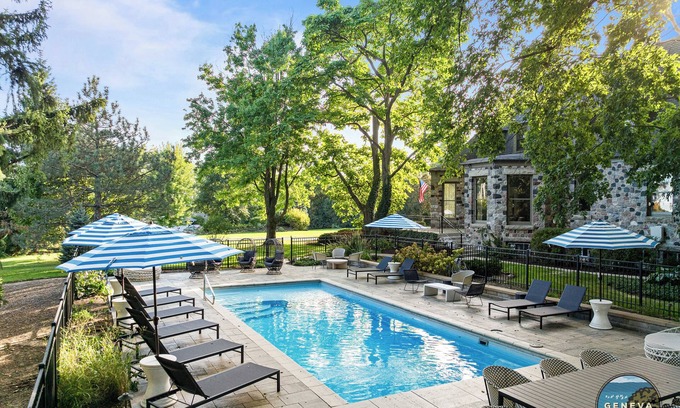 Lake Geneva House | Fairfields Mansion | Heated Saltwater Pool | Theater Room | Luxury | Historical