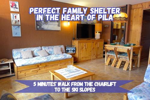 Gressan Apartment | Family Chalet in Pila, Comfort and Fun