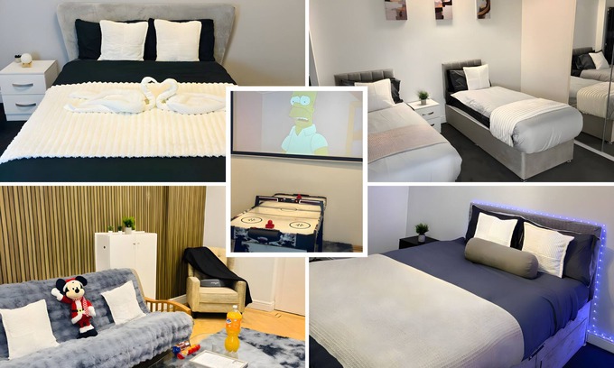 Staines Apartment | Family Fun Stay – Secure Parking Near Thorpe Park