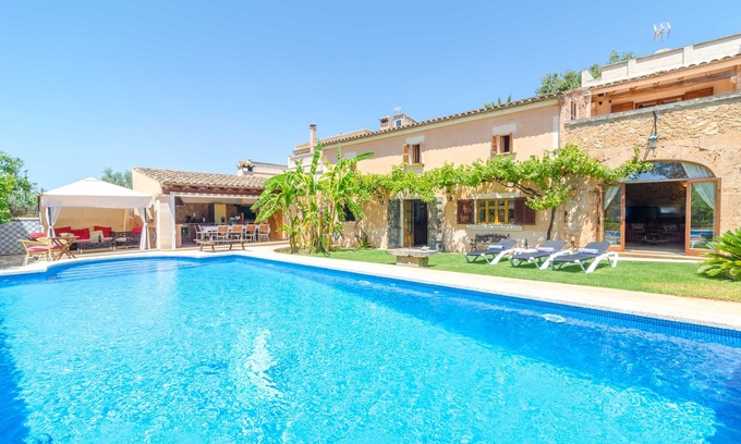 Cas Concos Villa | FINCA ES PORRASSAR - Villa with private pool in Cas Concos - Felanitx. Free WiFi
