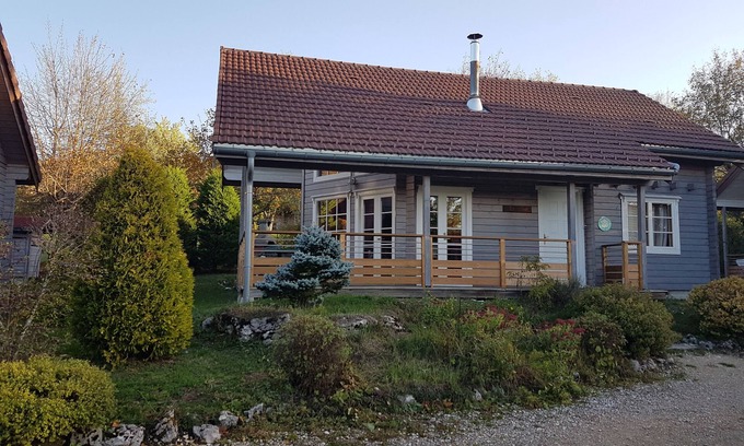 Chaux-des-Crotenay Ski Chalet | .finnish chalet with sauna entrance to haut jura nature park, open countryside