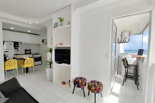 Sao Jose da Coroa Grande Apartment | Flat com Piscina Perto de Maragogi, Vista para o Mar