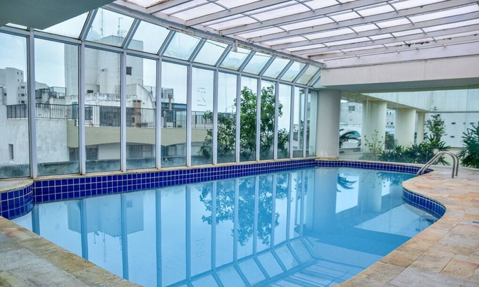 Morro do Maluf Apartment | Flat com piscina e lazer na Praia de Pitangueiras