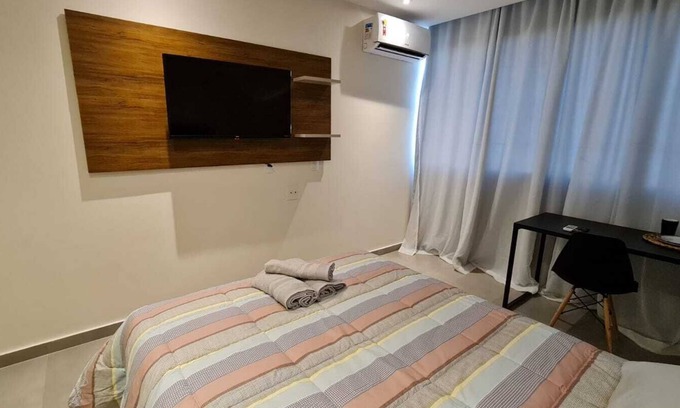 Campos Hotel | Flat Encantador E-suítes Atlântica Campos 208a