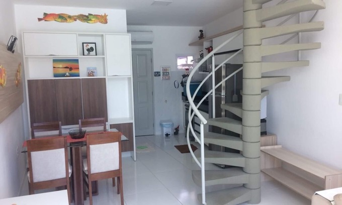 Centro Condo | Flat in Mandakaru Residence - Duplex 02 qtos until 06 - close to the beach and boardwalk