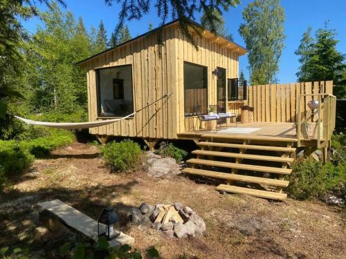 Torsby Municipality House | Forest cabin with stunning mountain view & Sauna