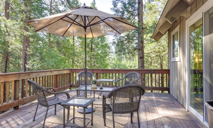 Cold Springs House | Forested Cold Springs Cabin with Wood-Burning Stove!