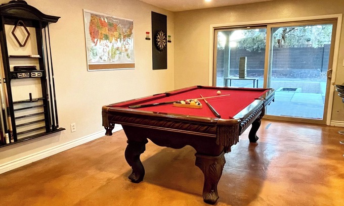 Spring Valley House | Fun-Filled Spacious House: Pool Table, Basketball, Fire Pit, Theater, BBQ & More