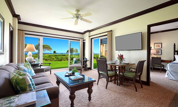 Wailua Condo | G106 - Stunning Ground-Floor Oceanfront Suite with AC Steps to the Water!