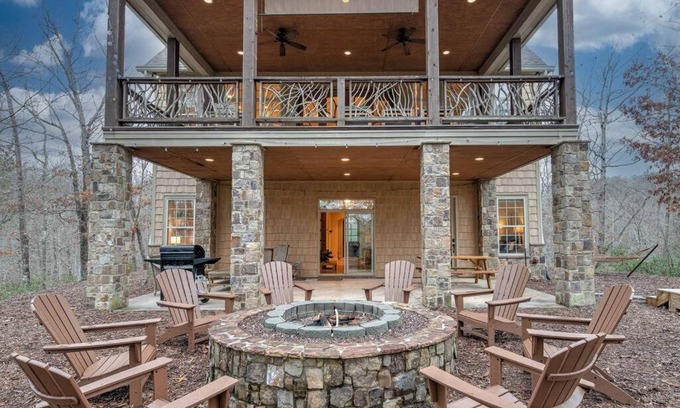 Lake Lure House | Game Room ~ Fire Pit ~ Resort Access ~ Huge Home