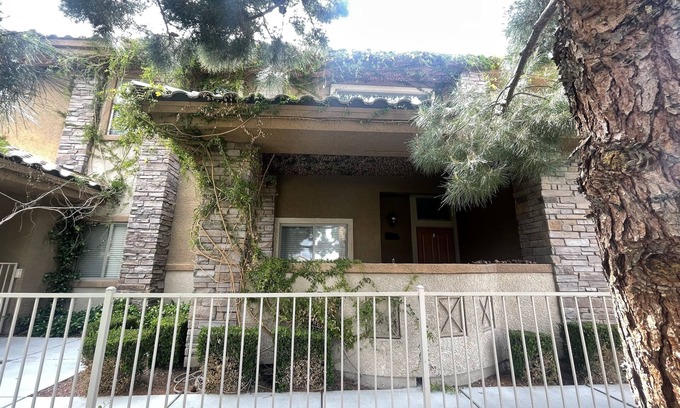 Las Vegas House | Gated Dual Master Suites with Office and Dog Park