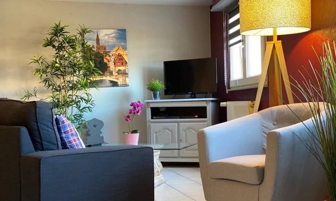 Eguisheim Apartment | Geranium gite of 90 m2, located in the heart of the wine-growing city of Eguisheim, in a quiet area