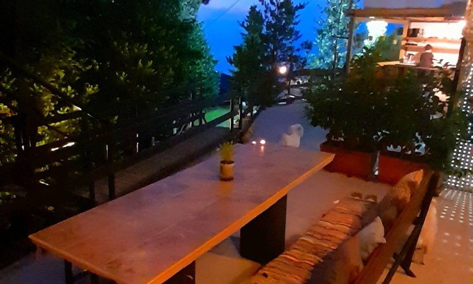 Anilio Villa | Golden Mountain in Pelion has an outdoor swimming pool, garden and mountain view