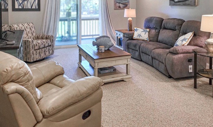 Ocean Ridge Villa | Golf escape with beach access, balcony, patio, fast WiFi & AC